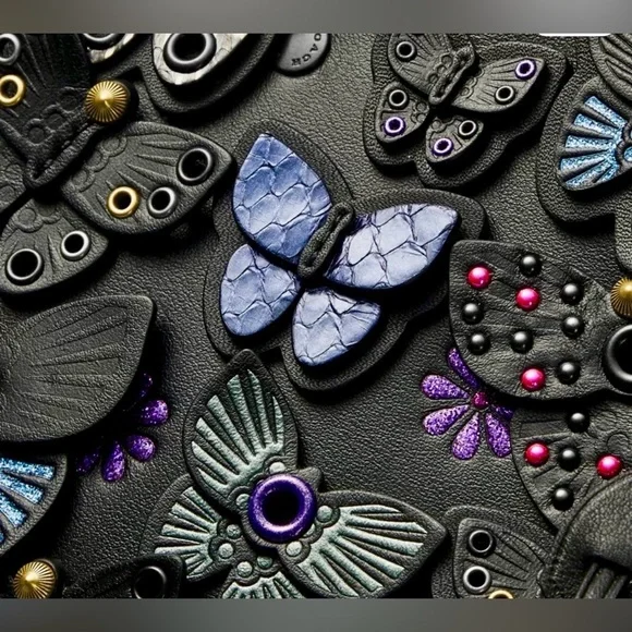 NEW! RARE Coach Dreamer with Butterfly 🦋 Applique Shoulder Bag Purses Designer - Picture 3 of 10